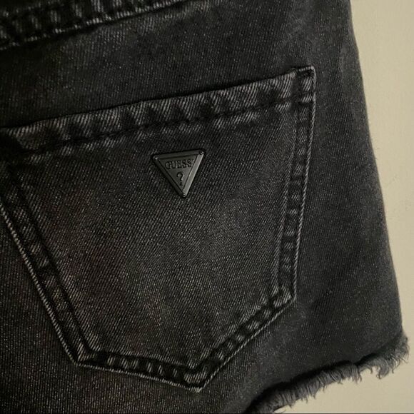 GUESS Mya Zipper Denim High Rise Shorts sz 24 - Picture 9 of 12